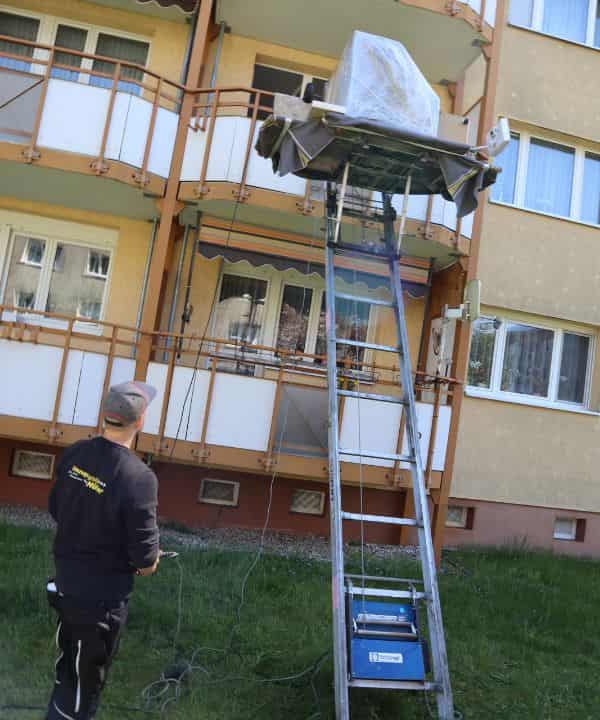 Pflegekassen Umzug mit Möbellift Erlangen
